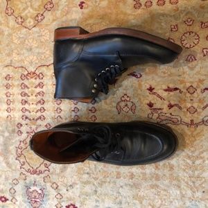 Frye Walter Boots Lace Up Black Size 9